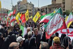 حضور مسئولان وزارت بهداشت و دانشگاه علوم پزشکی تهران در مراسم بدرقه سرداران و دانشمندان شهید و شهدای جنگ تحمیلی رژیم صهیونی