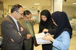 بازدید سرزده و شبانه معاونان بهداشت و پژوهشی دانشگاه از بیمارستان ضیاییان