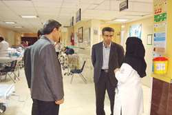 بازدید سرزده معاون آموزشی دانشگاه و هیات همراه از اورژانس بیمارستان شریعتی