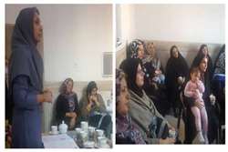 جلسه آموزشی باروری سالم و پیشگیری از سرطان های شایع زنان ویژه سفیران سلامت محله گلدسته در شهرستان اسلامشهر