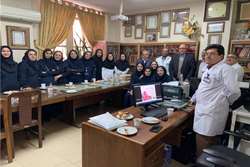 برگزاری جشن روز پرستار در بخش کلیه مجتمع بیمارستان امام خمینی (ره) 