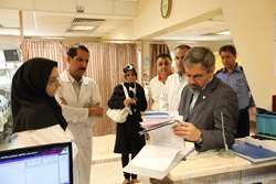 بازدید سرزده رییس دانشگاه از بیمارستان شریعتی
