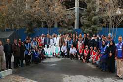 مانور آموزشی- عملیاتی مقابله با مواد خطرناک HAZMAT در بیمارستان فارابی برگزار شد