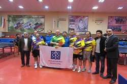تیم تنیس روی میز کارکنان و اعضای هیأت علمی دانشگاه در جمع 3 تیم برتر استان تهران