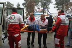 مانور زلزله در ستاد شبکه بهداشت و درمان اسلامشهر اجرا شد