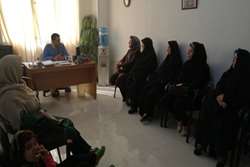 برگزاری جلسه آموزشی خشونت خانگی در مرکز خدمات جامع سلامت قاسم‌آباد