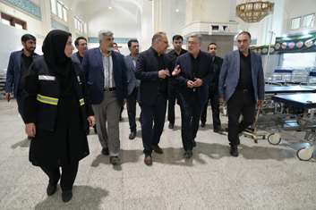 بازدید میدانی وزیر بهداشت از آماده سازی بیمارستان شهدای سلامت دانشگاه علوم پزشکی تهران در مصلی  