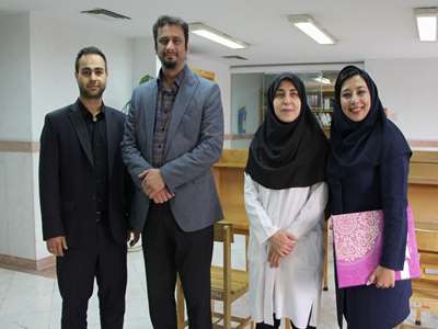 دیدار رئیس و مدیر بیمارستان جامع بانوان آرش با مسئول روابط عمومی به مناسبت روز ارتباطات
