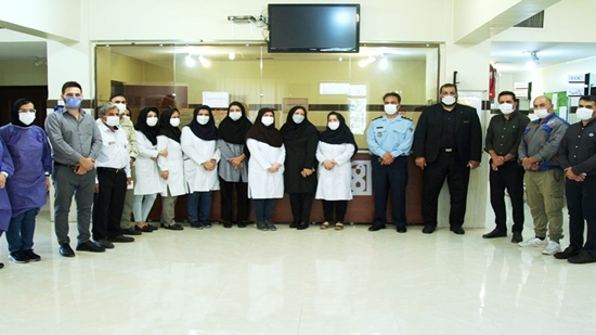 تقدیر فرمانده پادگان نیروی هوایی تیپ حضرت امیر (ع) شهرستان اسلامشهر از تمام کارکنان مرکز خدمات جامع سلامت احمدآباد مستوفی 