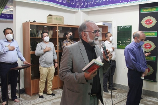 برگزاری مراسم عزاداری سالار شهیدان و یاران باوفای ایشان به مناسبت اربعین حسینی در شبکه بهداشت و درمان اسلامشهر 