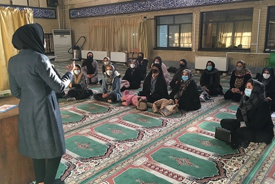 جلسه آموزشی خود مراقبتی در اختلالات اضطرابی در مجموعه دارالقرآن شهرستان اسلامشهر 