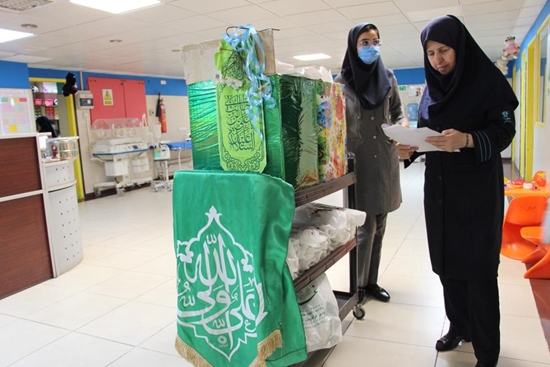 جشن عید غدیر خم با اهدای هدیه به کودکان بستری در مرکز طبی کودکان 