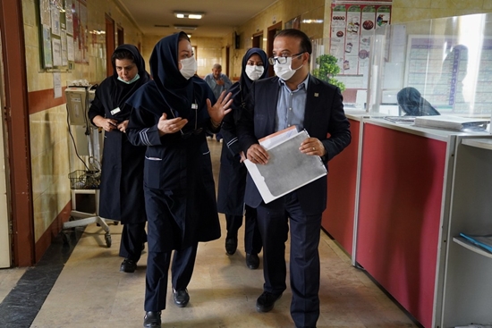 بازدید نوروزی پزشک ستاد هدایت دانشگاه علوم پزشکی تهران از بیمارستان های بهارلو و ضیائیان 