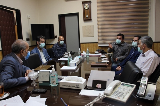 جلسه هماهنگی تحویل زمین و نصب مخازن آب اضطراری در مرکز طبی کودکان در دفتر ریاست بیمارستان برگزار شد. 