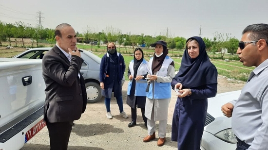 گشت مشترک در راستای شناسایی زمین‌های کشاورزی آبیاری با آب نامتعارف در شهرستان اسلامشهر 