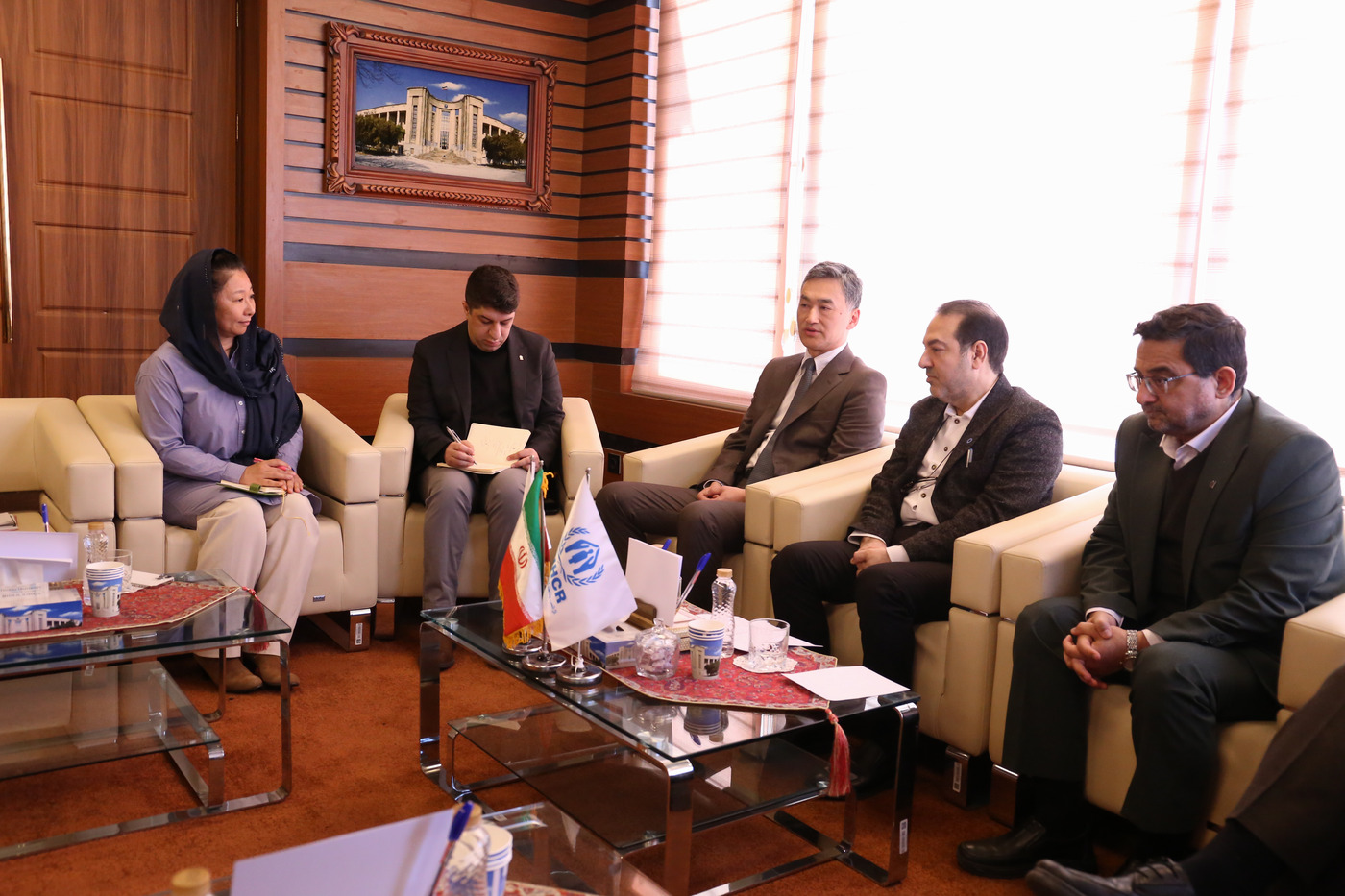  سفیر کشور ژاپن و نماینده کمیساریای عالی سازمان ملل در امور پناهندگان در دانشگاه علوم پزشکی تهران 