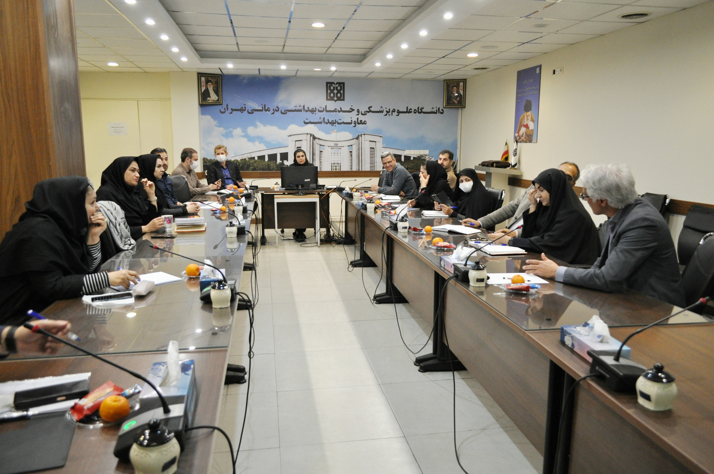 برگزاری جلسه هماهنگی تمرین (مانور) تمام‌عیار زلزله کلانشهر تهران در معاونت بهداشت 