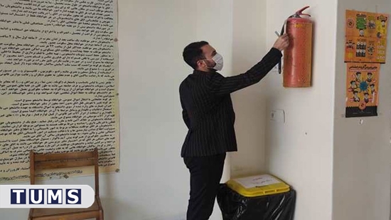 بازدید بهداشتی کارشناسان مرکز بهداشت مدیریت امور سلامت از درمانگاه، اماکن دانشجویی و آشپزخانه مجتمع کوی